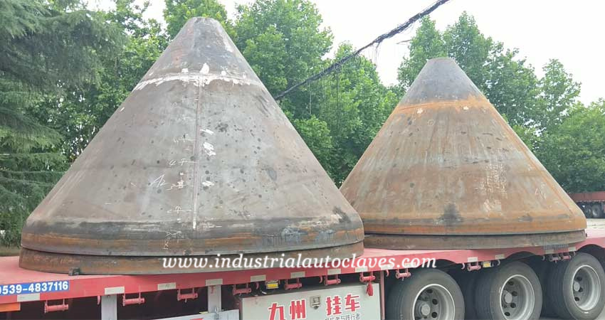 The conical dished head for the Dalian chemical plant was successfully finished production.1.jpg