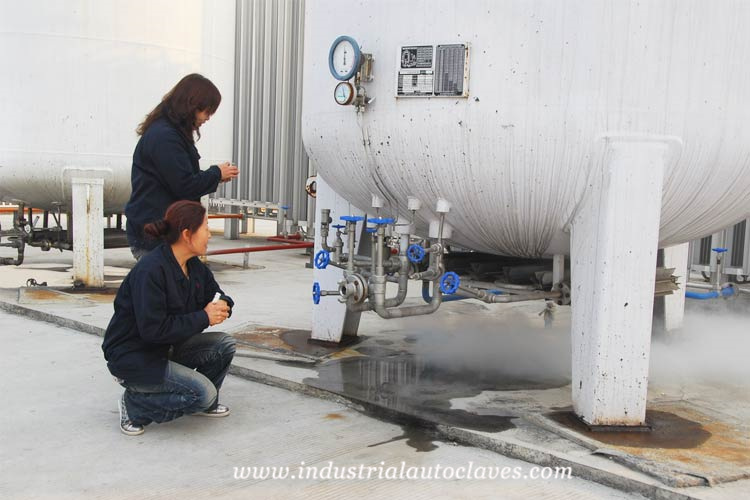 How to operate the pressure vessel hydraulic test2
